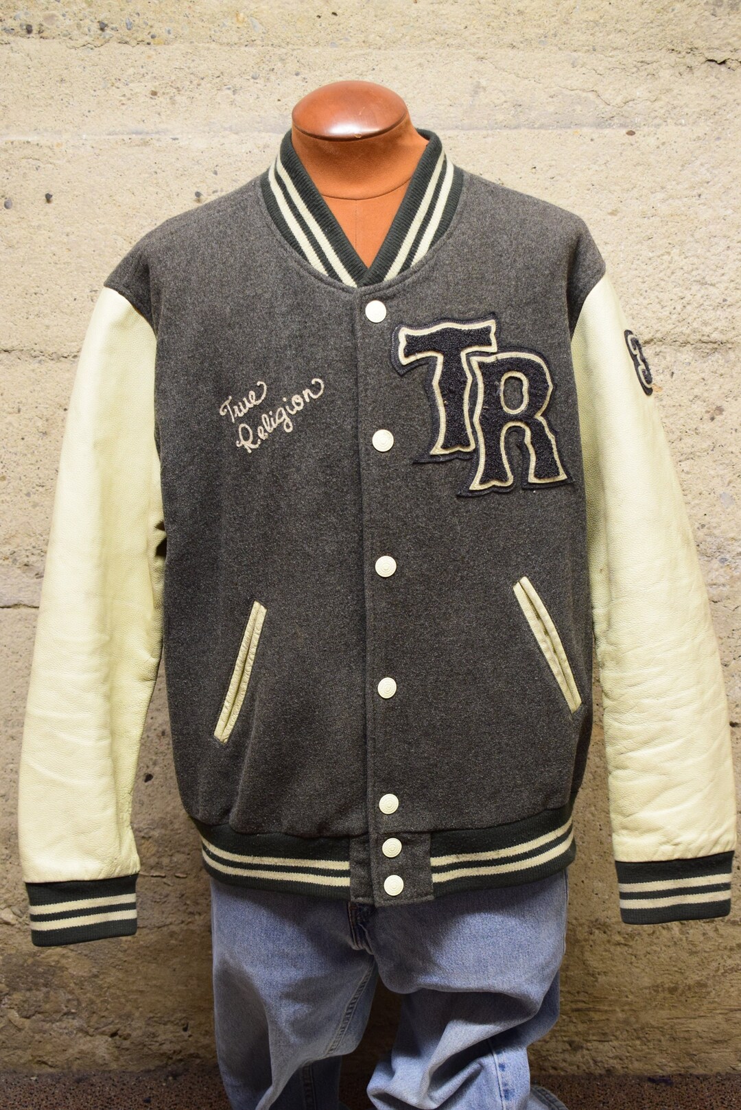 True religion store varsity jacket