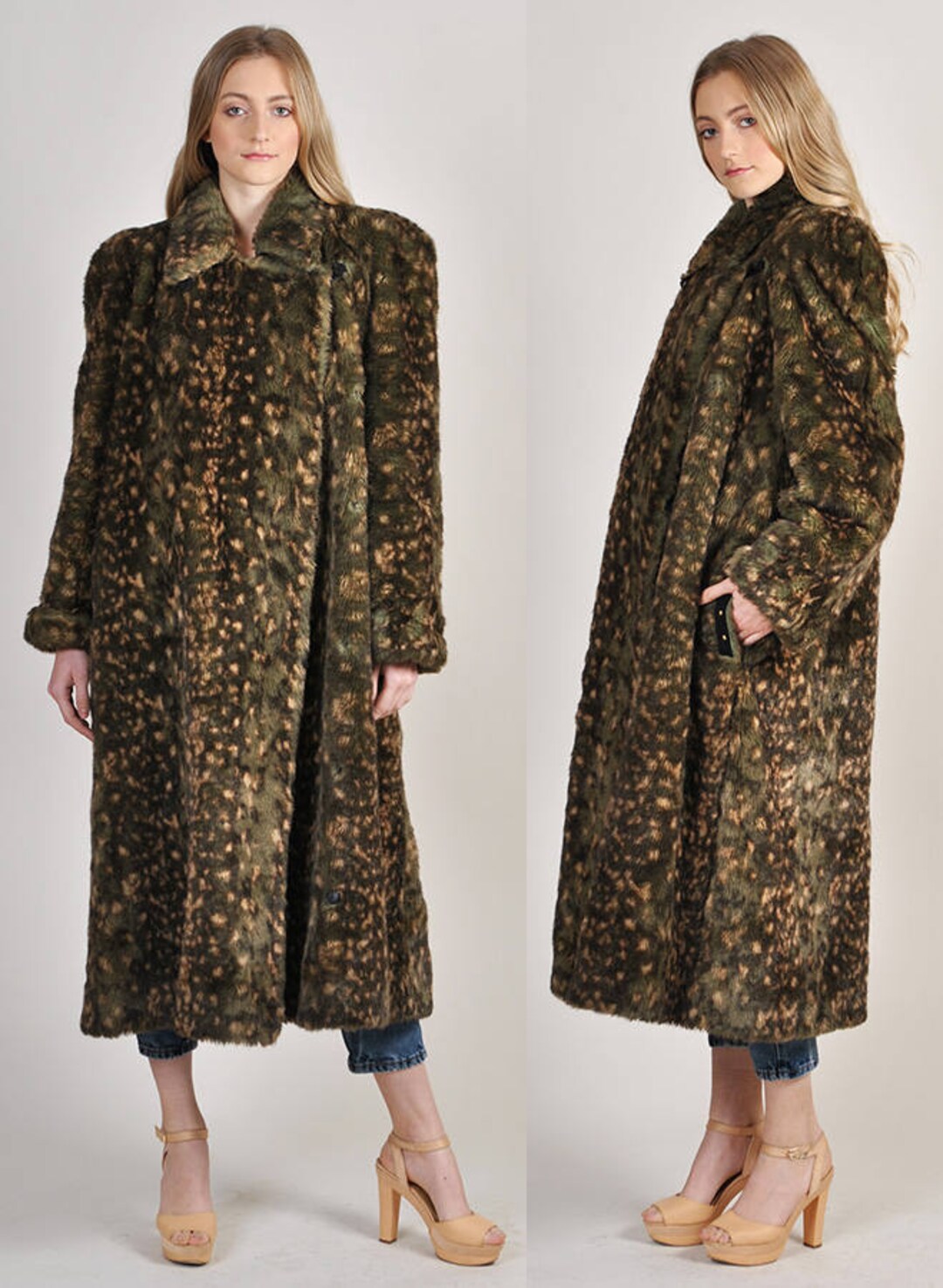 Vintage SONIA RYKIEL Faux Fur Coat Paris Couture - Etsy Denmark