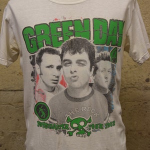 Vintage 2002 Green Day X Blink 182 Pop Disaster Tour Tee Size Med