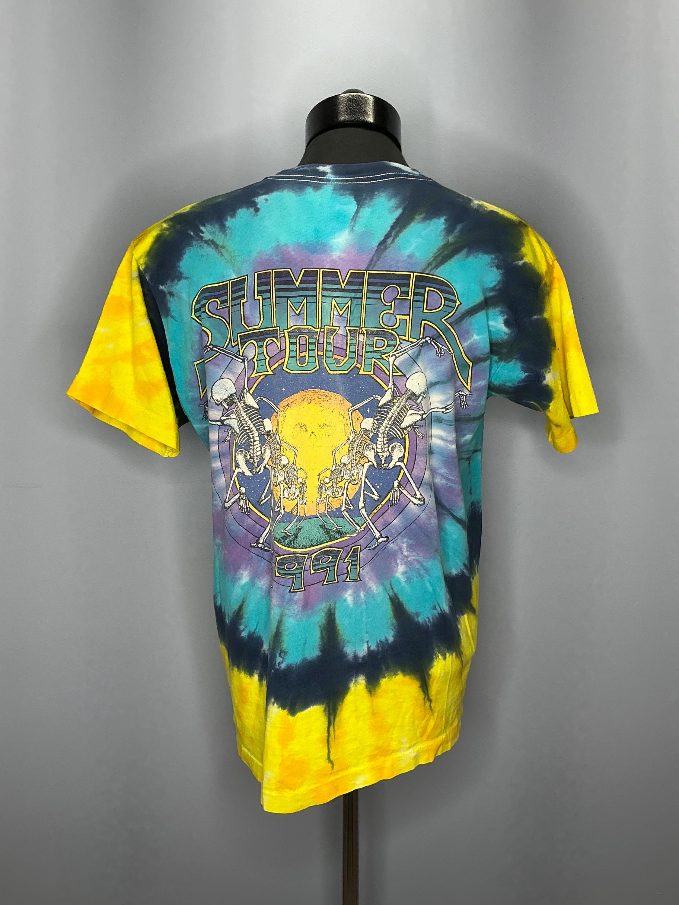 Vintage Grateful Dead Summer Tour 1991 Tie Dye David Opie T-shirt