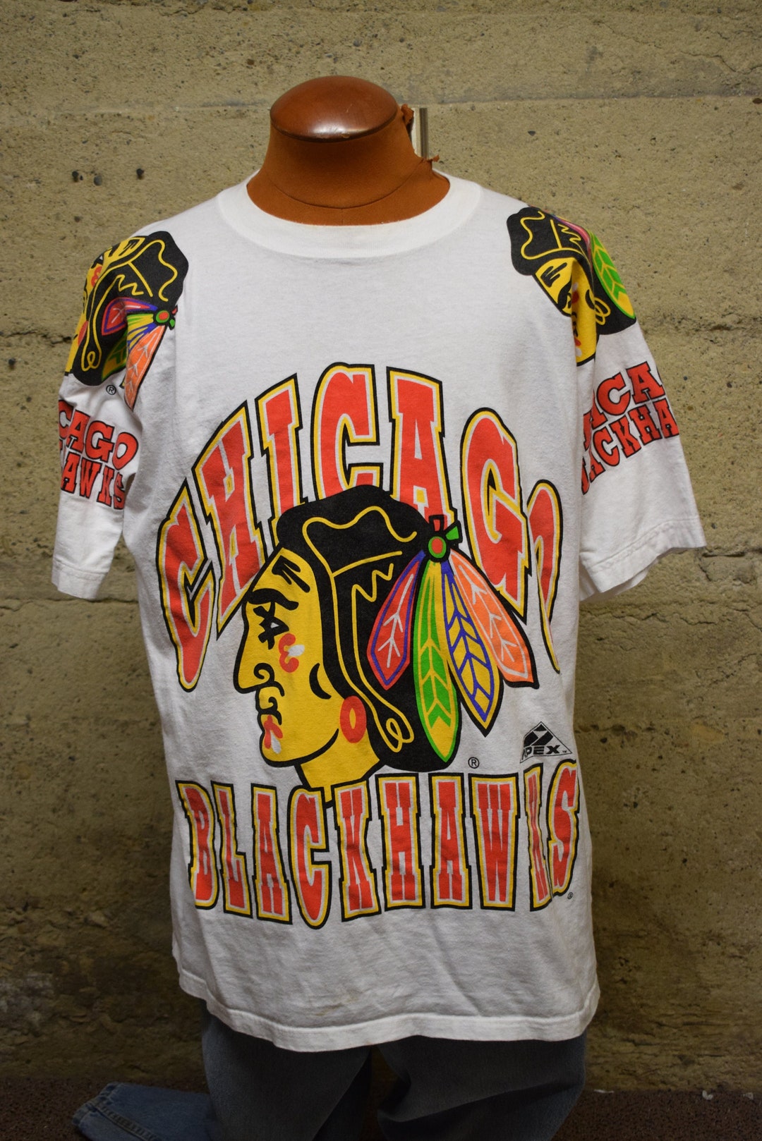 Vintage Majestic Chicago Blackhawks Pullover Sweatshirt NHL Hockey XL New  Tags