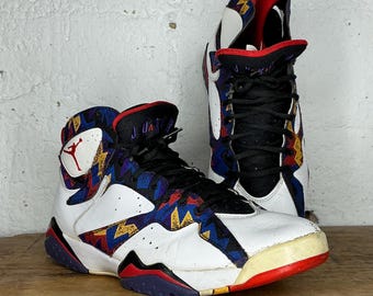 2015 Nike Air Jordan 7 Retro "Nothing But Net" Basketball Shoes (US12)