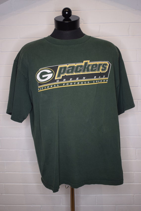 Vintage Green Bay Packers Logo 7 NFL Football T-S… - image 1