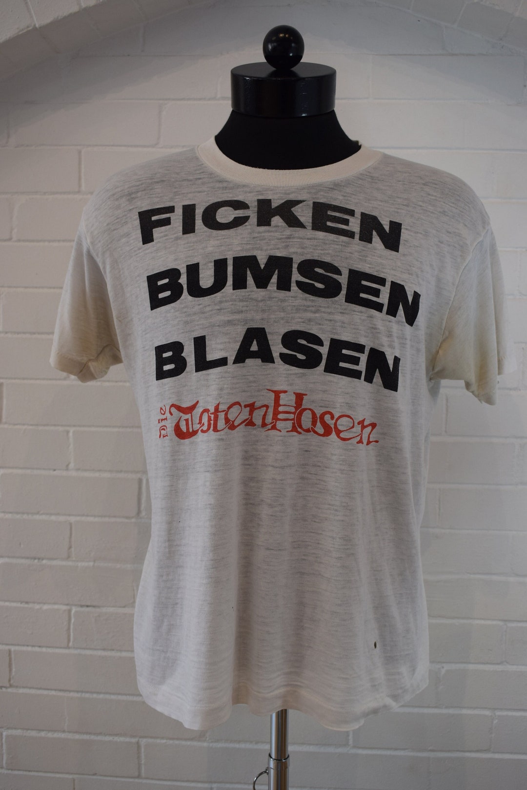 Vintage Die Toten Hosen Ficken Bumsen Blasen German Punk Band T-shirt 80's  LXL - Etsy Israel