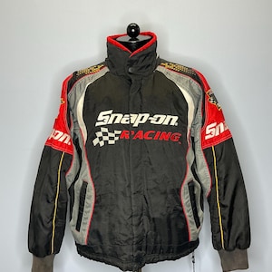 ジャケット・アウター VINTAGE NASCAR CHOKO RACING JACKET Vintage Y2K Kevin Harvick Goodwrench Patchwork Racing Jacket