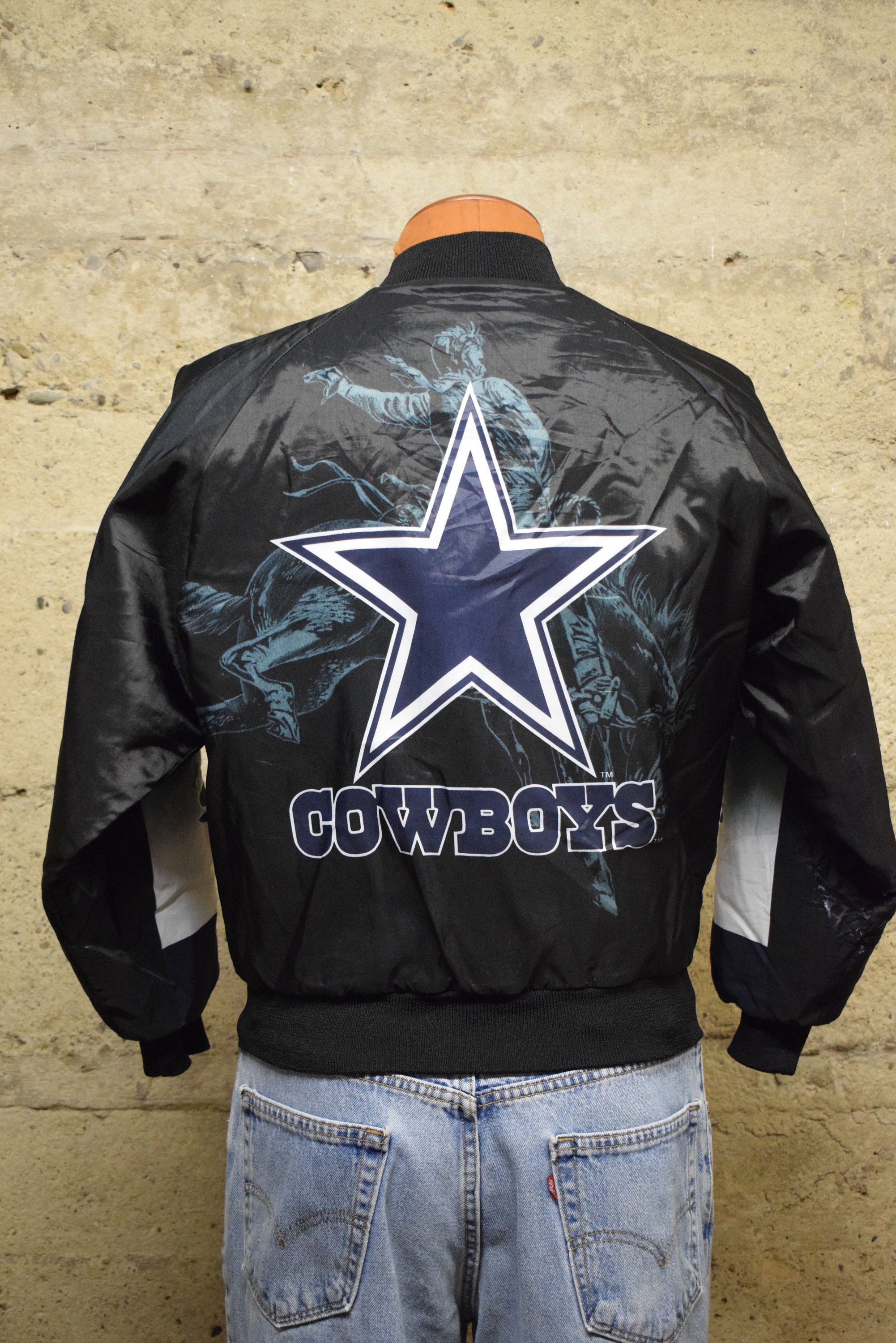 Lightweight Satin Jacket Dallas Cowboys