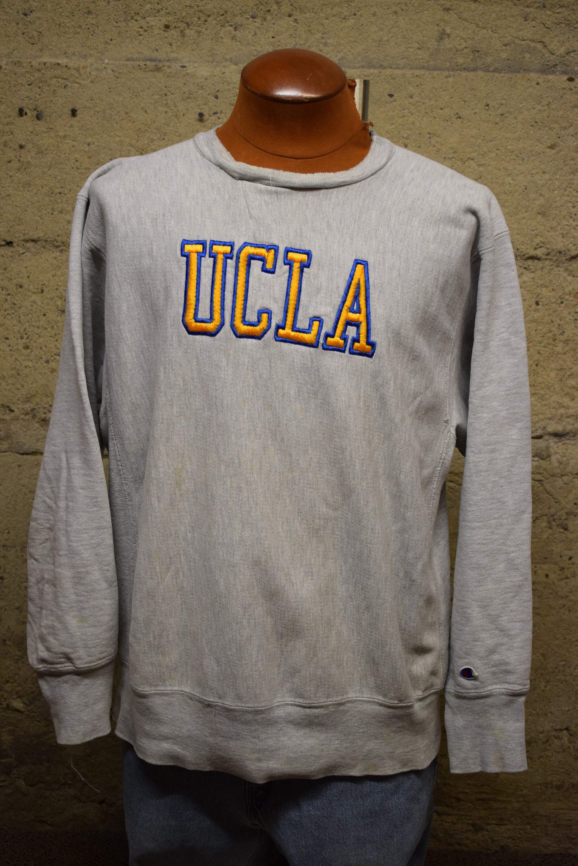 グランド牧場 セレクトセール 1980's Weave Reverse Champion UCLA Vintage Warm Made USA up トップス