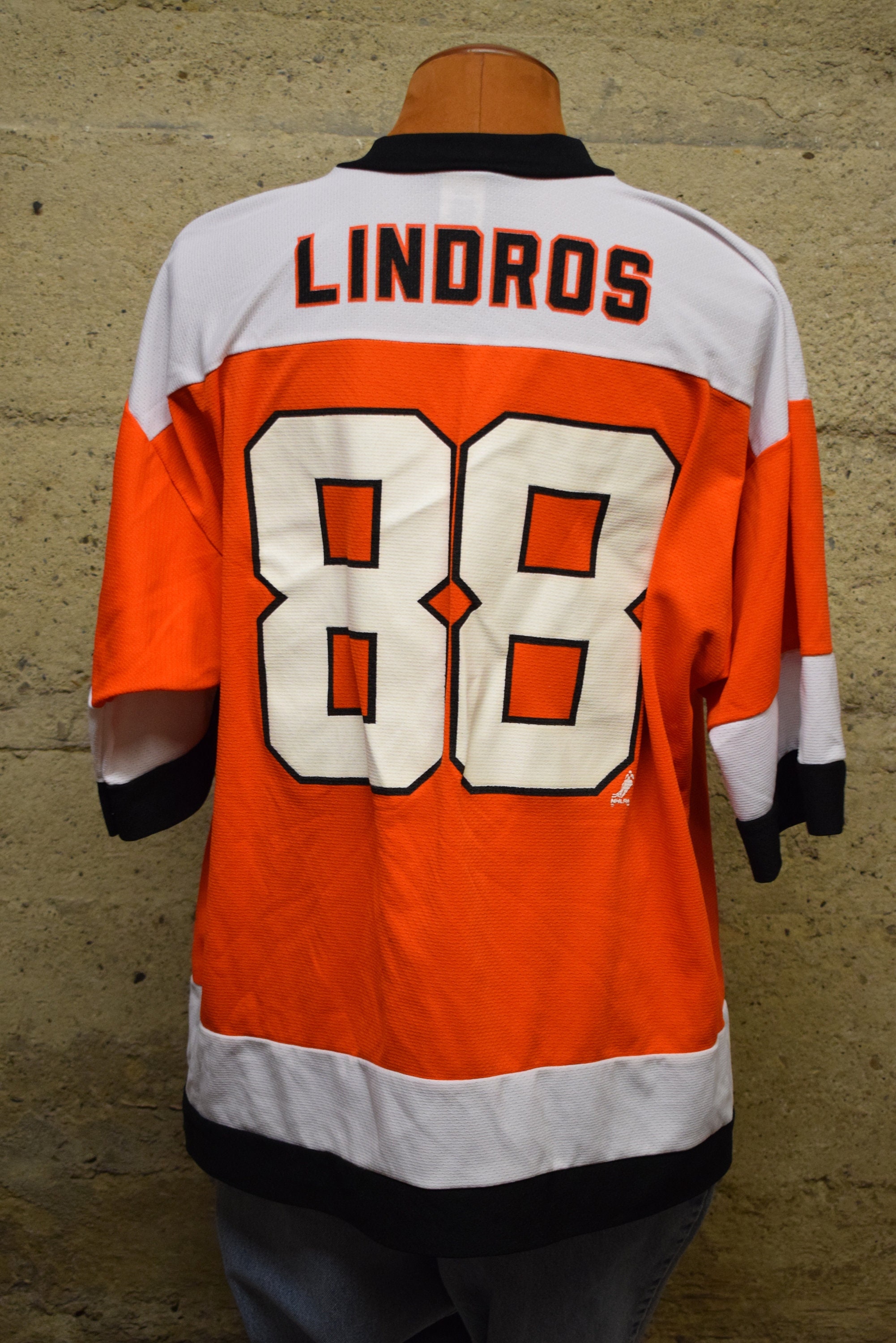 90s Philadelphia Flyers Eric Lindros Short Sleeve Hockey Jersey