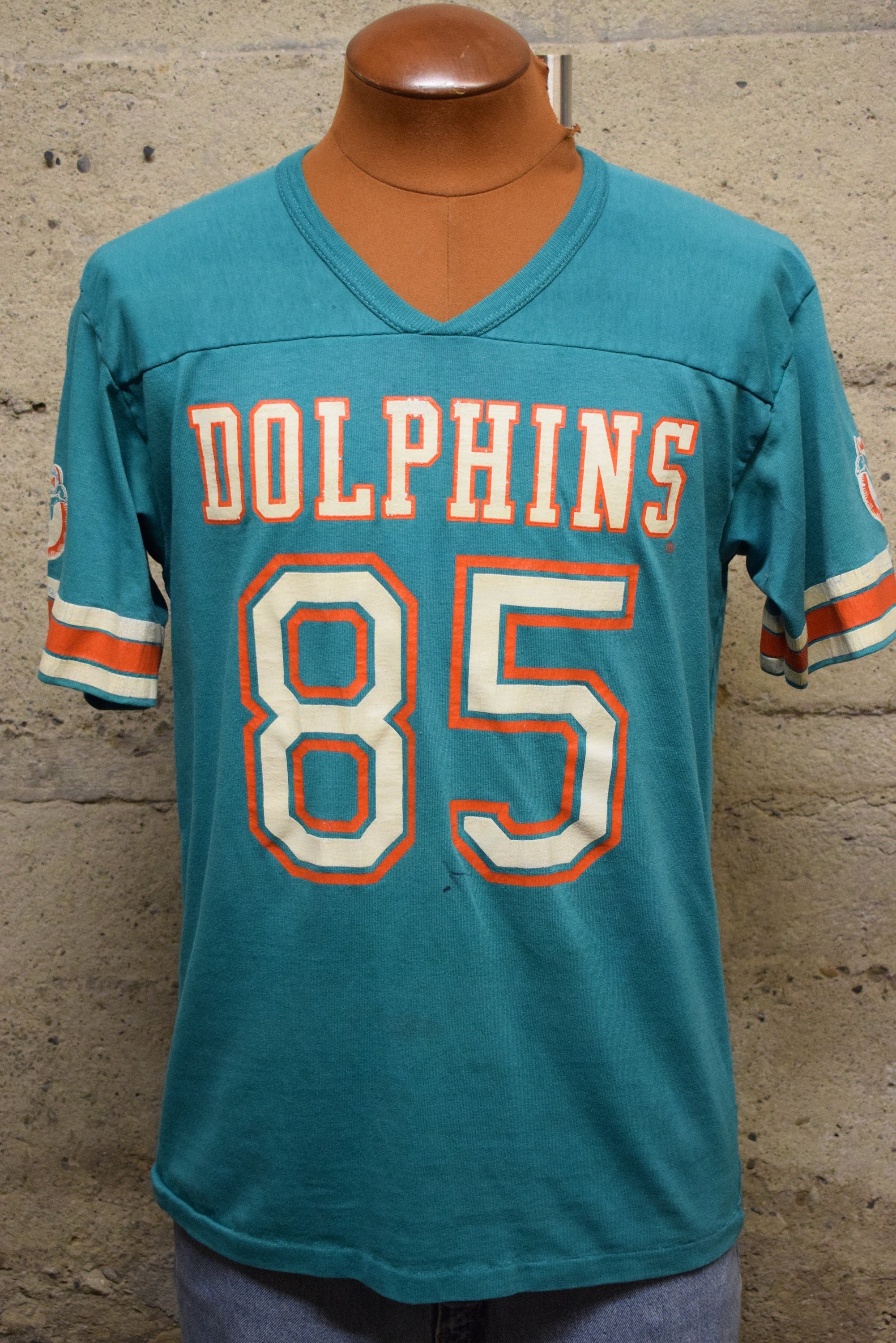 Vintage 1960s Roush Sporting Good 85 Football Jersey T Shirt