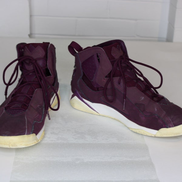 2017 Nike Air Jordan Purple True Flight Bordeaux 342964-625 Basketball Shoes Size 11.5