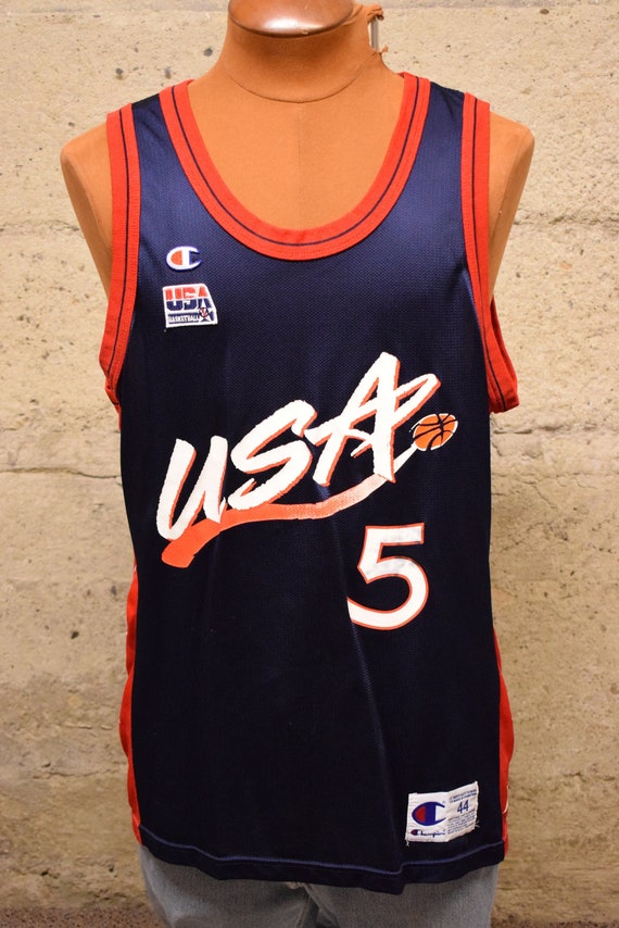 Vintage 1996 Grant Hill Champion NBA USA Olympic D
