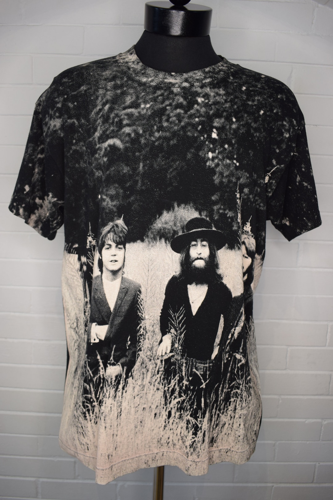 トップス 90s THE BEATLES ALL OVER PRINT T-SHIRTS Vintage 90s the Beatles All Over Print T-shirt AOP / Music