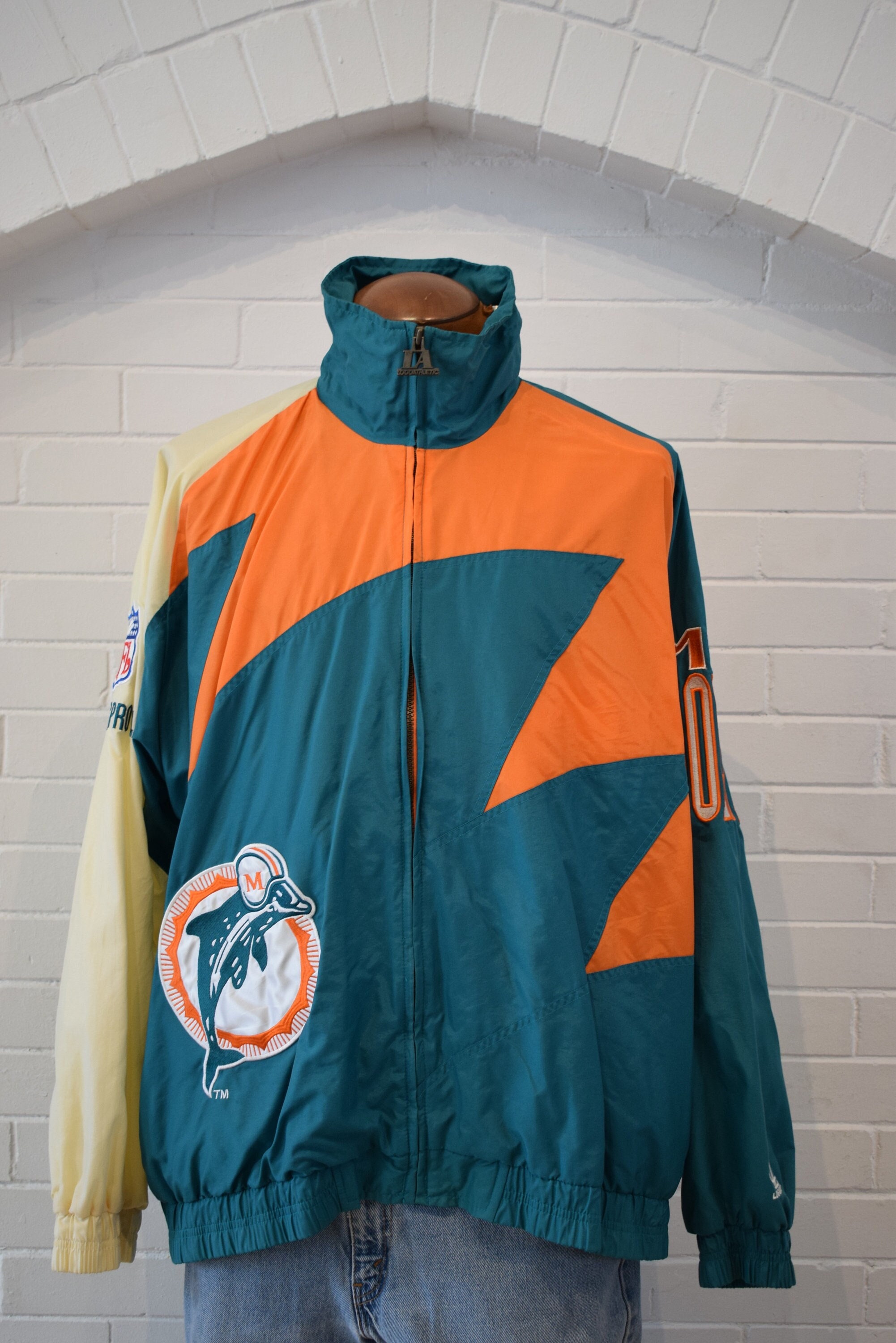 Vintage Miami Dolphins Shark Tooth NFL Logo Athletic Pro