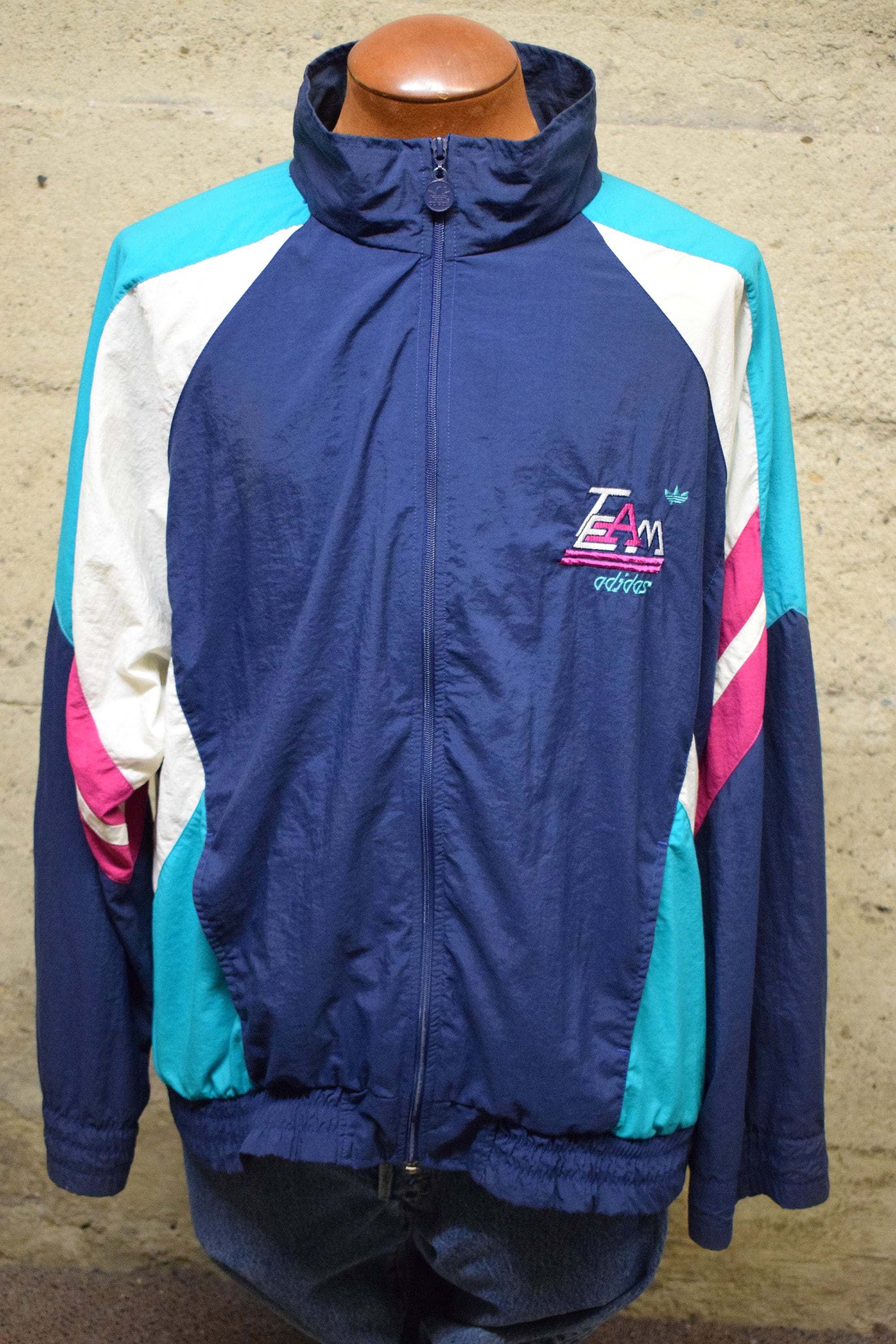Vintage 90's ADIDAS “Team Adidas” Bold Colour Block Shell