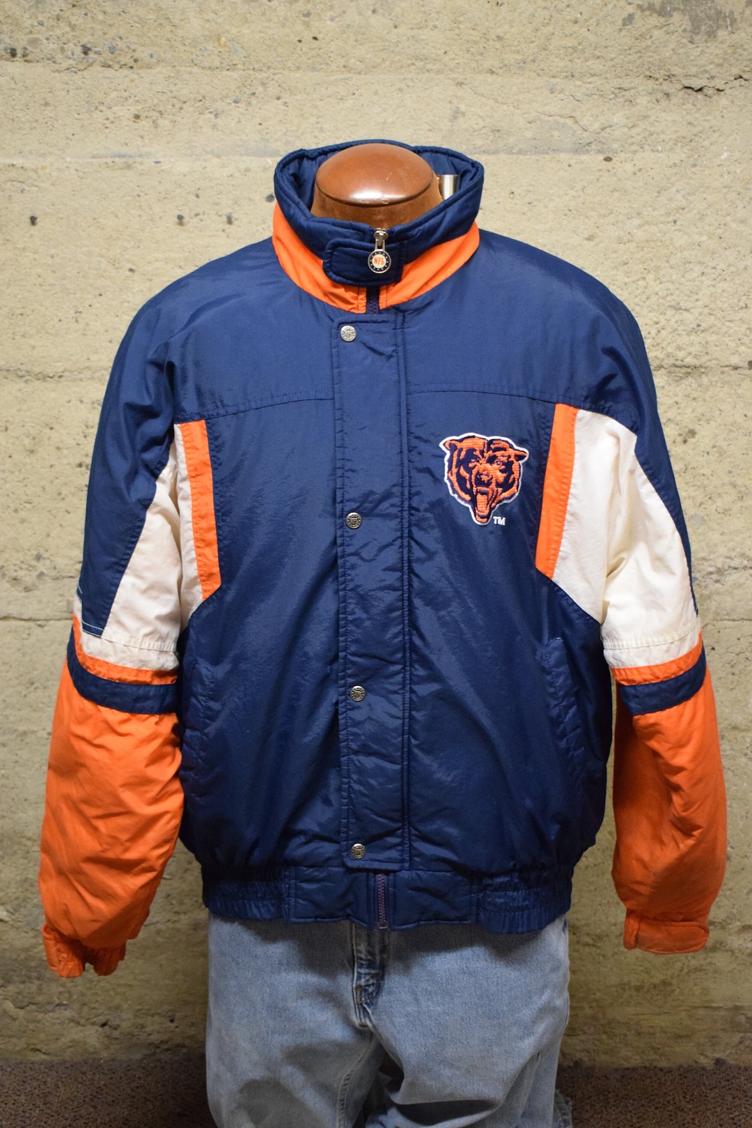 Vintage 1990s Chicago Bears Starter NFL Football Puffer