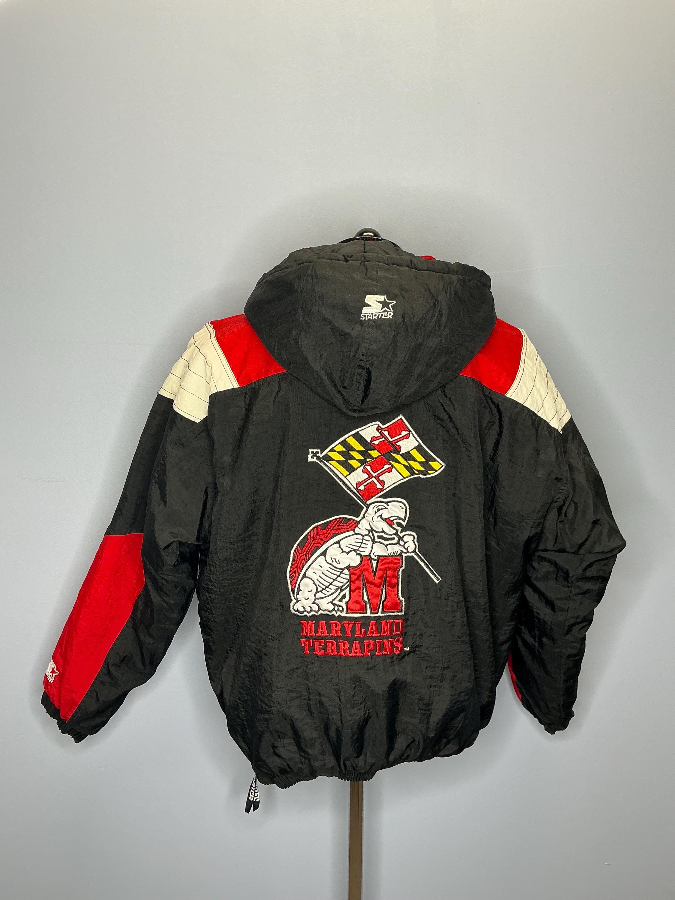 ヴィンテージ STARTER Maryland Terrapins Jacket Vintage 80s Starter NCAA University Of Maryland Terrapins
