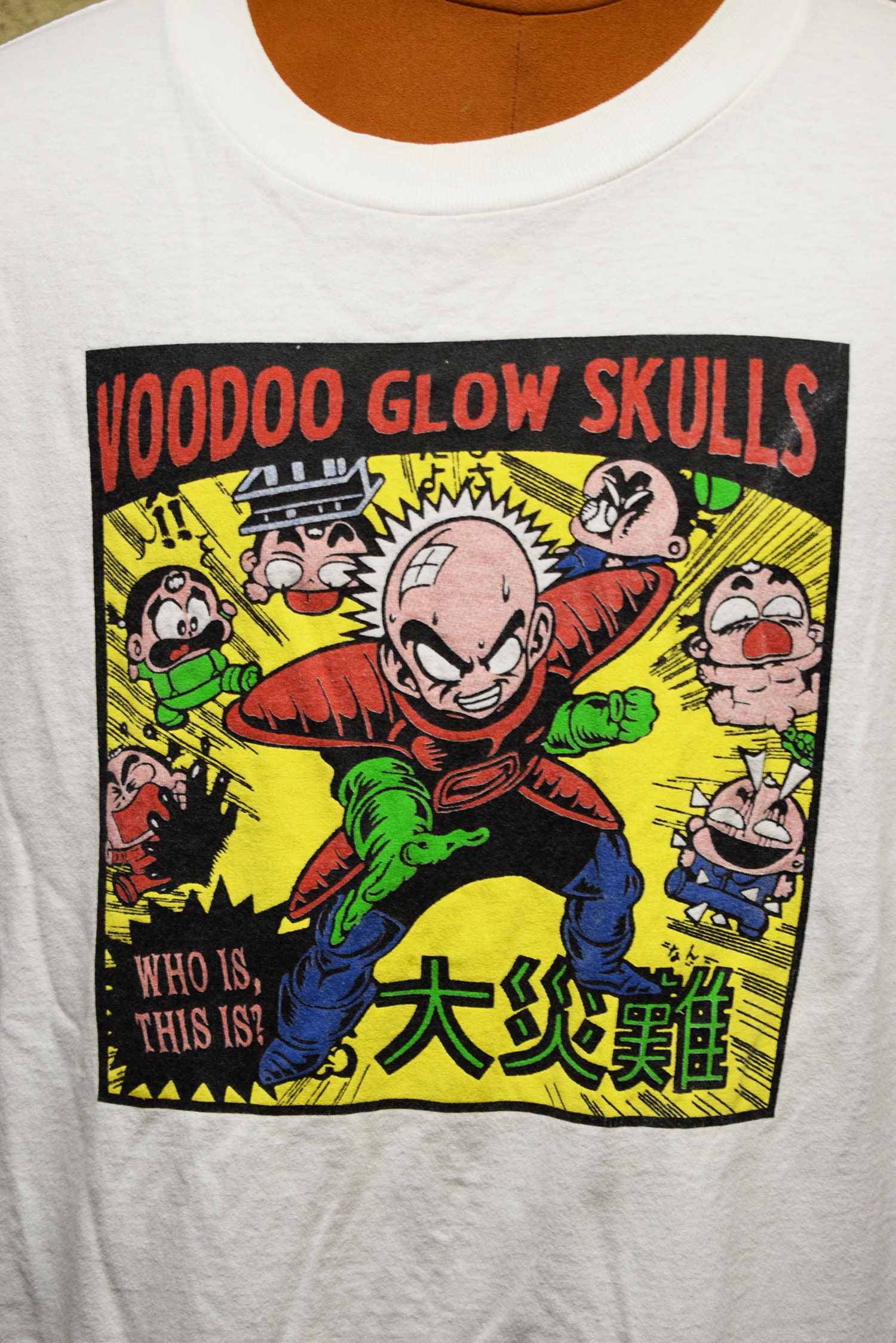 激レア 極美品 90s Voodoo Glow Skulls L バンドT Vintage Voodoo Glow Skulls T-shirt Dragon Ball Kurilin Picky Bald