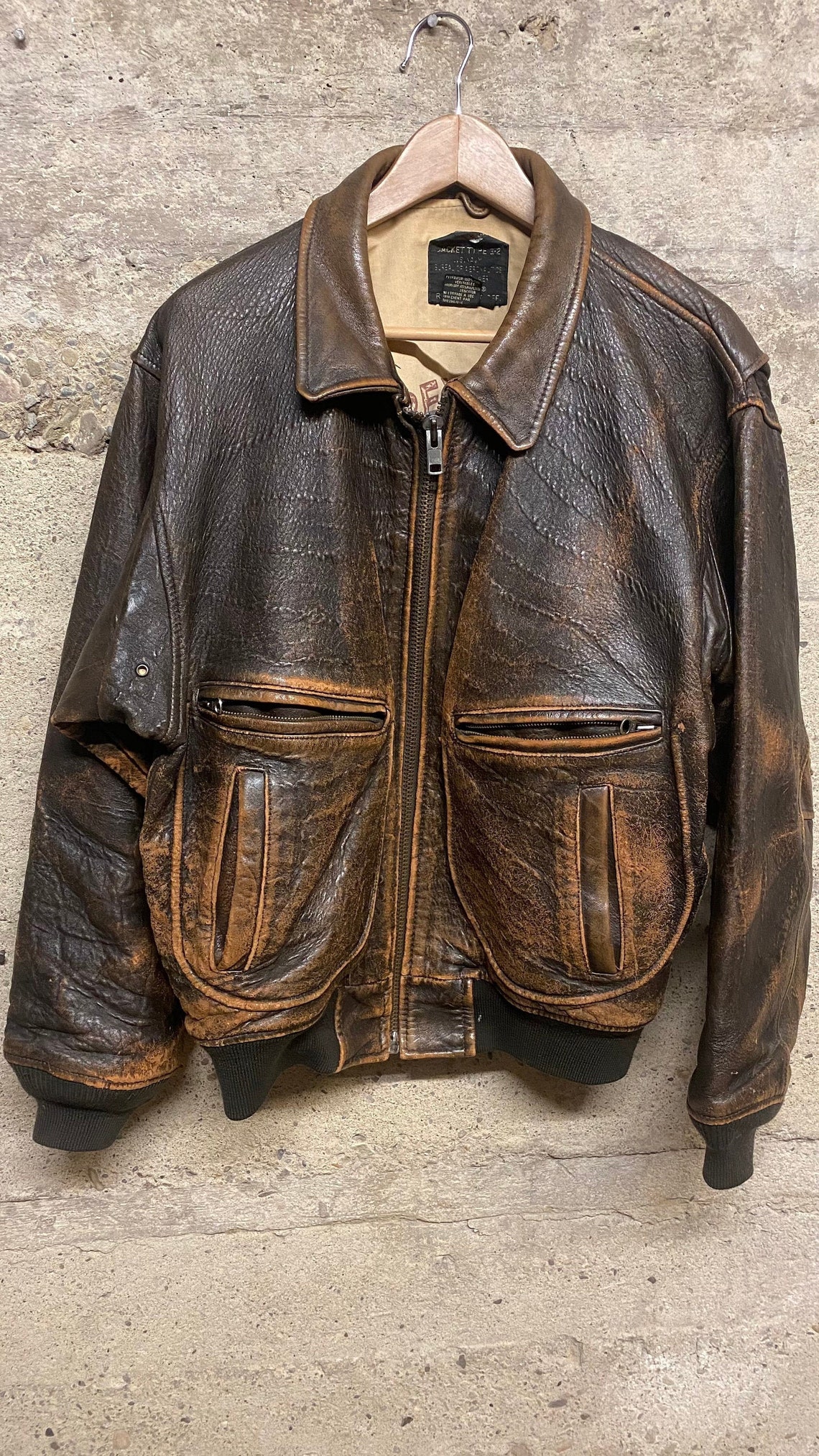 AVIREX Type G-2 Leather Jacket Made in USA Flyer's | Etsy