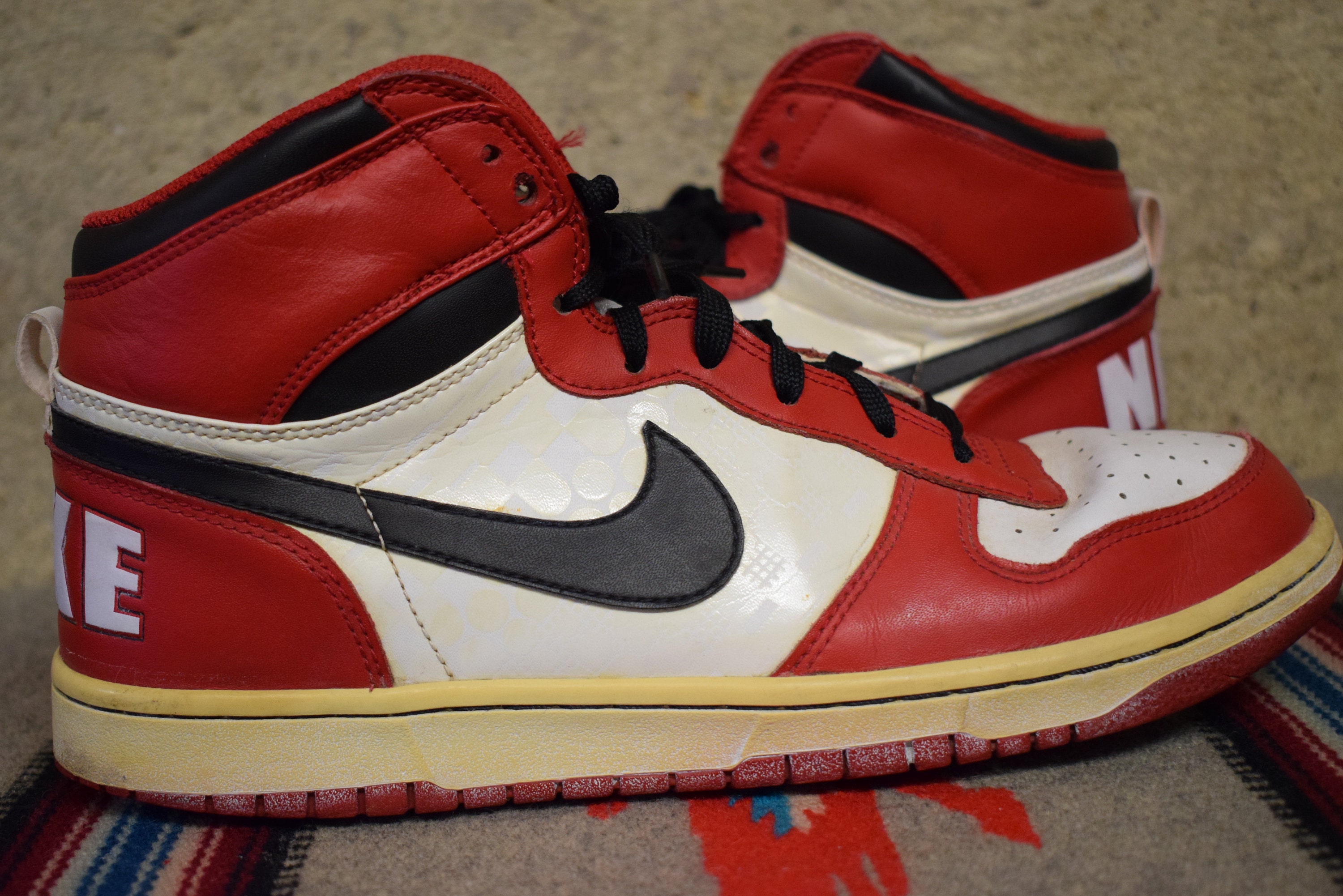 Ｍ サイズＭ Vintage Big Nike High 2009 Spike Lee Chicago Shoes 336608