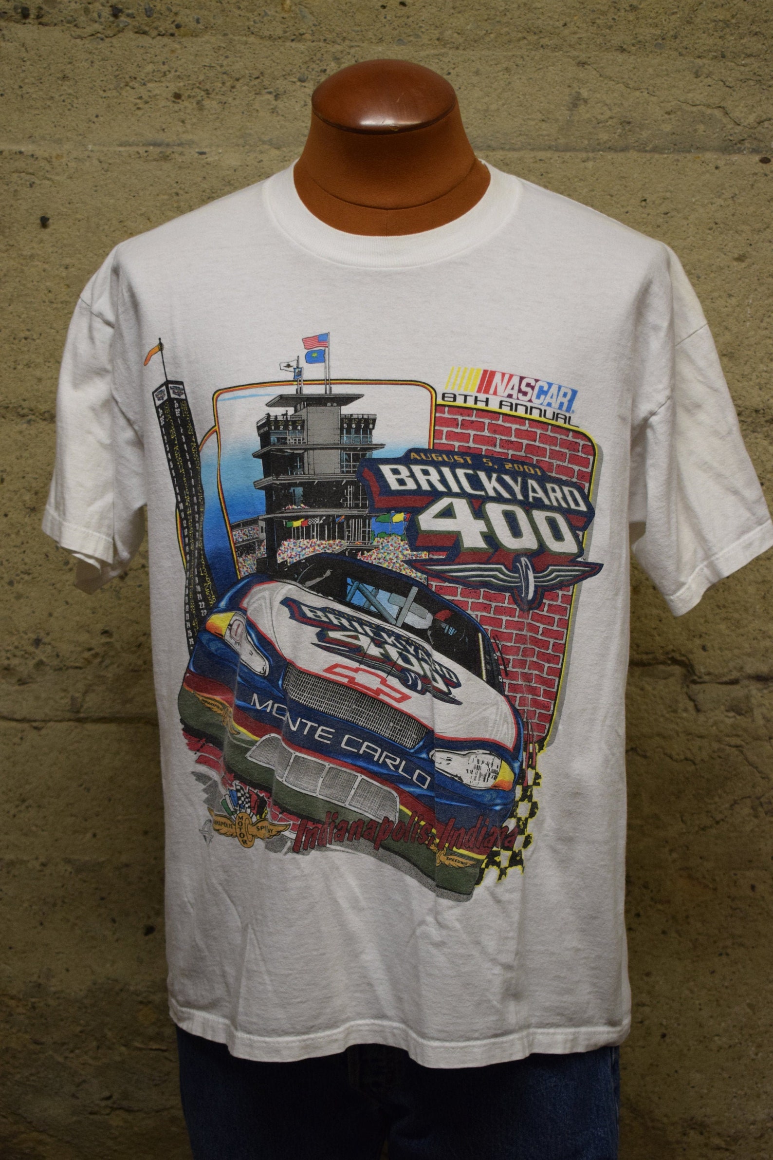 Vintage Brickyard 400 Racing Shirt NASCAR 2001 Indianapolis | Etsy
