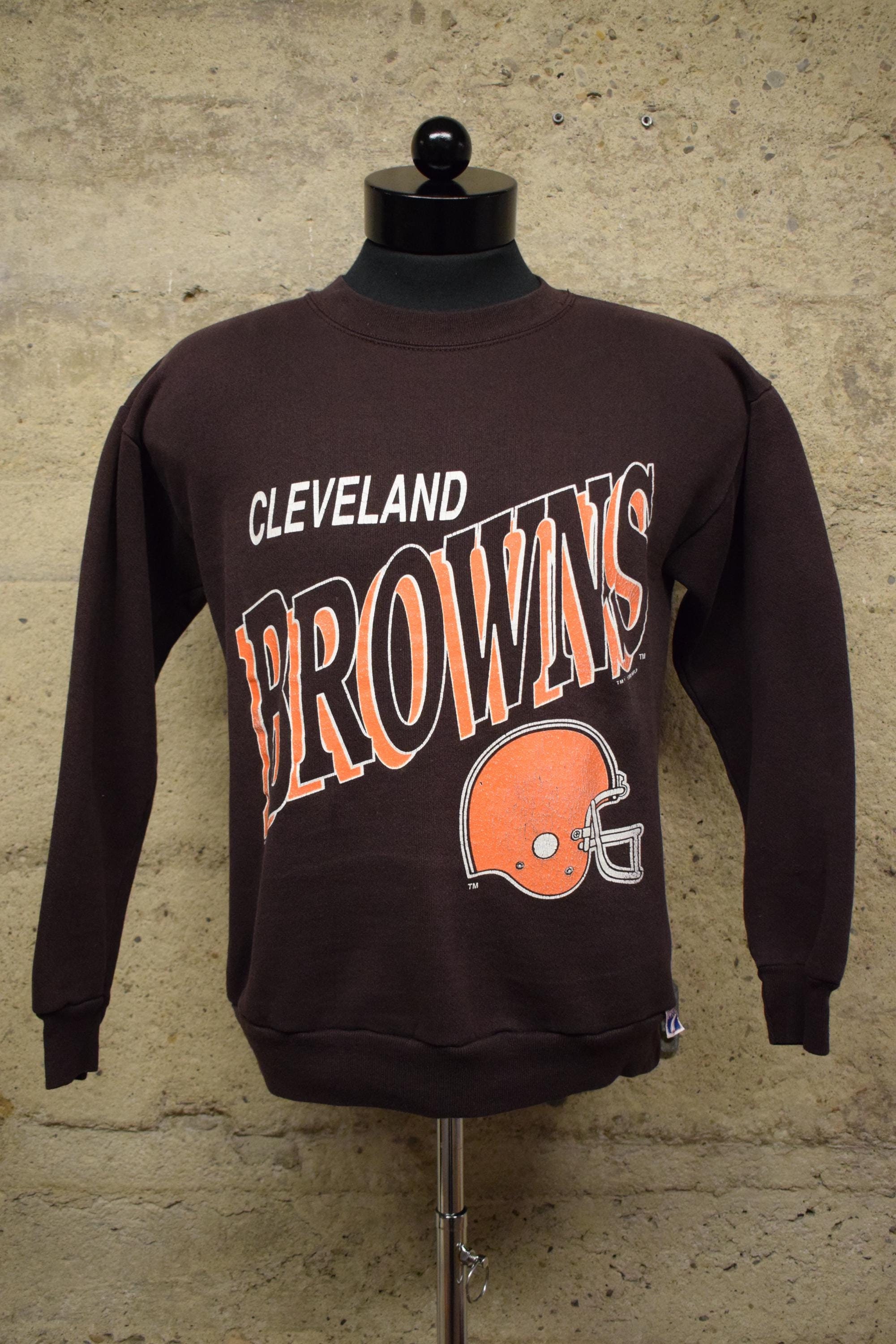 Vintage 1990 Cleveland Browns NFL Logo 7 Sweatshirt 90's Medium