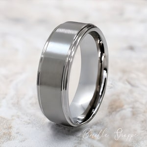 Men&#39;s Tungsten Ring, Tungsten Ring, Men&#39;s Tungsten Band, Tungsten Wedding Ring, Men&#39;s Ring, Tungsten, Silver Men&#39;s Ring, Personalized Ring