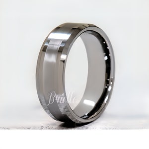 Men&#39;s Tungsten Ring, Tungsten Ring, Men&#39;s Tungsten Band, Tungsten Wedding Ring, Men&#39;s Ring, Tungsten, Silver Men&#39;s Ring, Personalized Ring