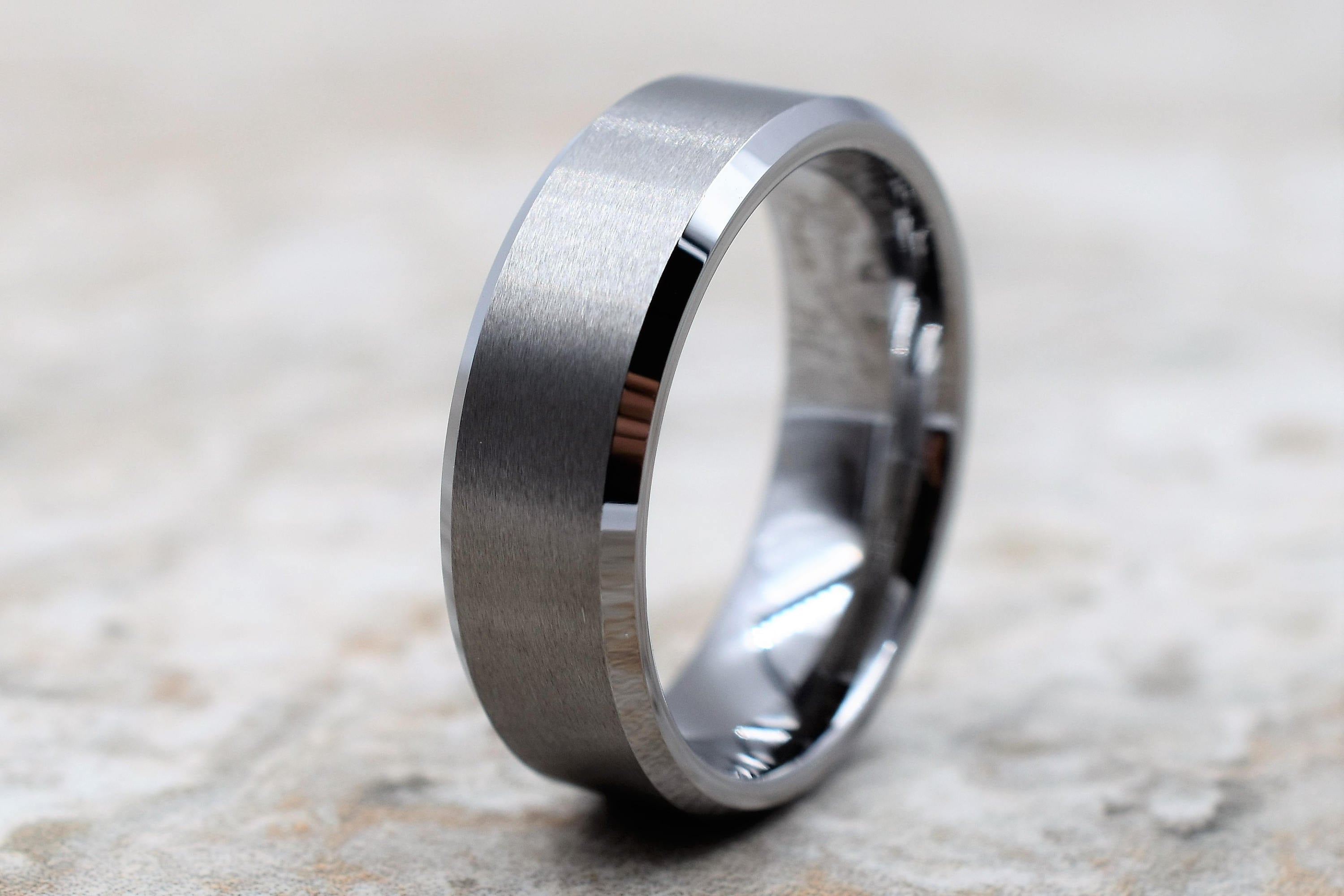 Tungsten Ring Men's Tungsten Wedding Band Men's Etsy