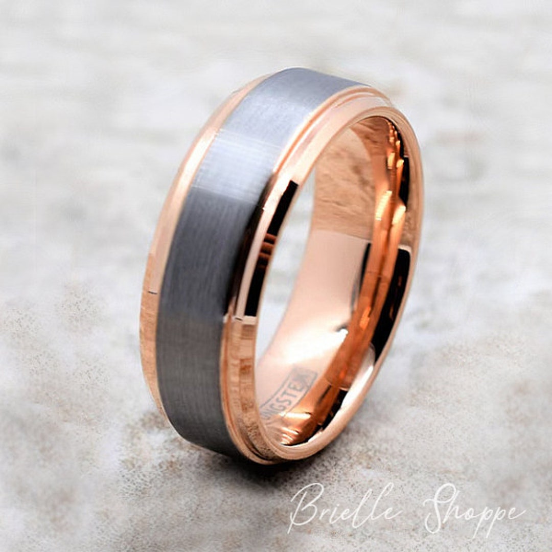 Tungsten Wedding Band, Men's Tungsten Wedding Band, Men's Tungsten Ring ...
