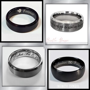 Tungsten Ring, Rose Gold Tungsten Ring, Celtic Ring, Tungsten Wedding Band, Celtic Tungsten Ring, Tungsten Celtic Band, Rose Men's Ring image 6