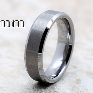 Tungsten Ring, Men's Tungsten Wedding Band, Men's Tungsten Ring, Tungsten Band, Tungsten, Men's Tungsten, Personalized Engraving, Men's Ring imagem 9