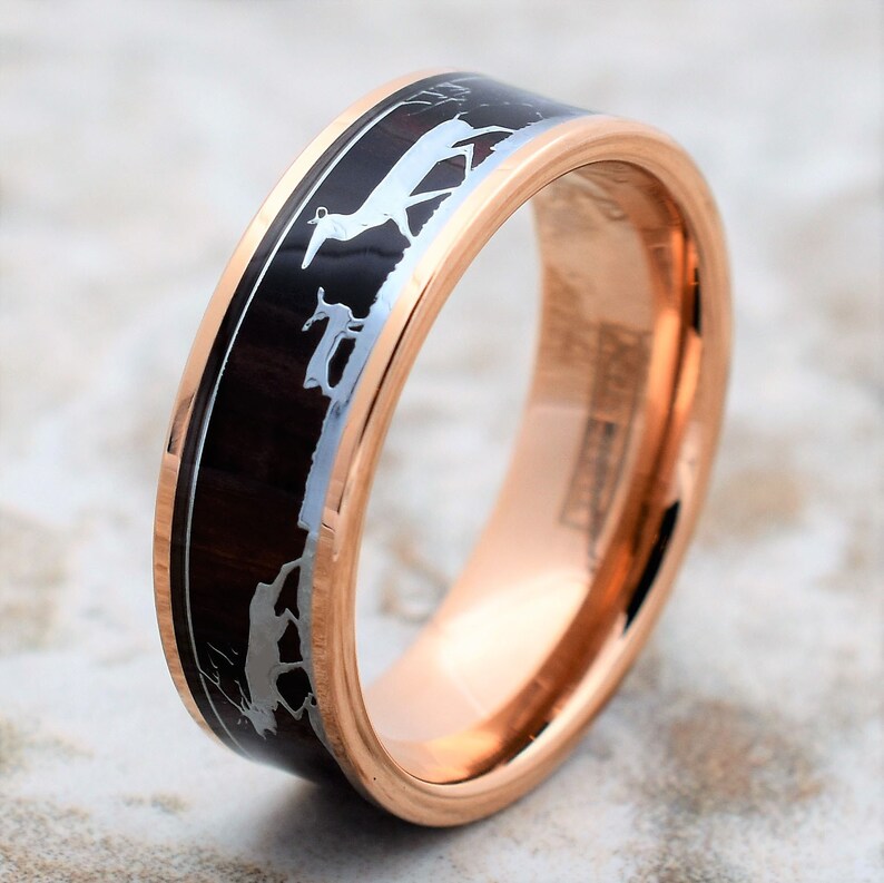 tungsten deer band deer family tungsten ring tungsten ring deer deer hunting band tungsten band hunting deer ring deer tungsten band