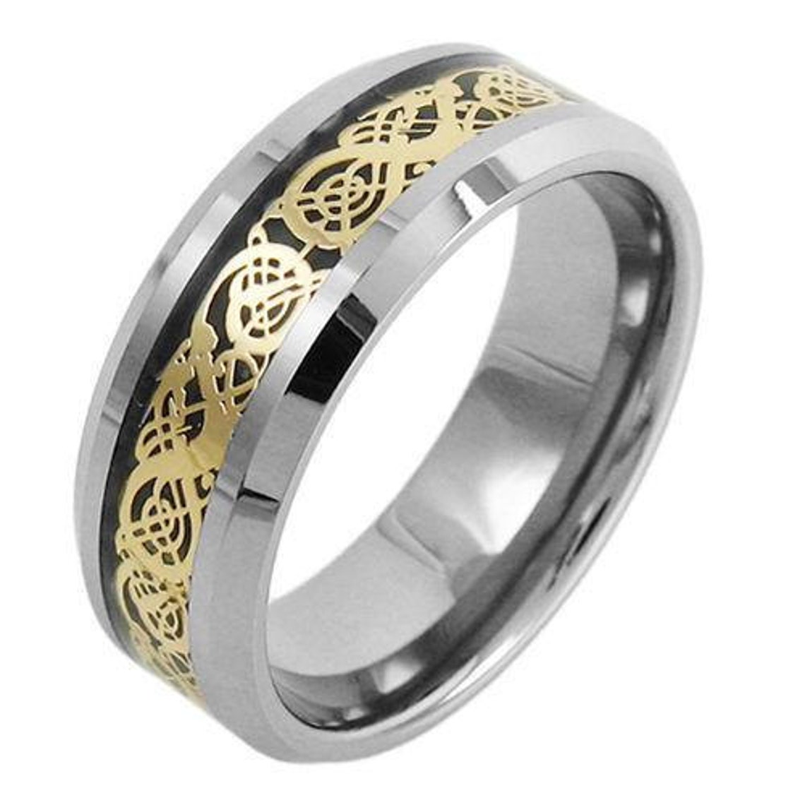 Tungsten Ring Celtic Tungsten Band Celtic Ring Tungsten - Etsy