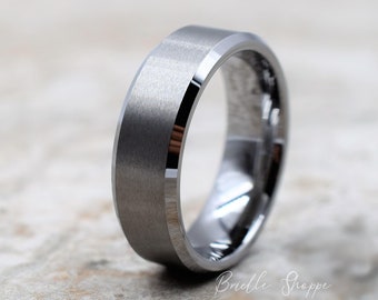 Tungsten Ring, Men's Tungsten Wedding Band, Men's Tungsten Ring, Tungsten Band, Tungsten, Men's Tungsten, Personalized Engraving, Men's Ring