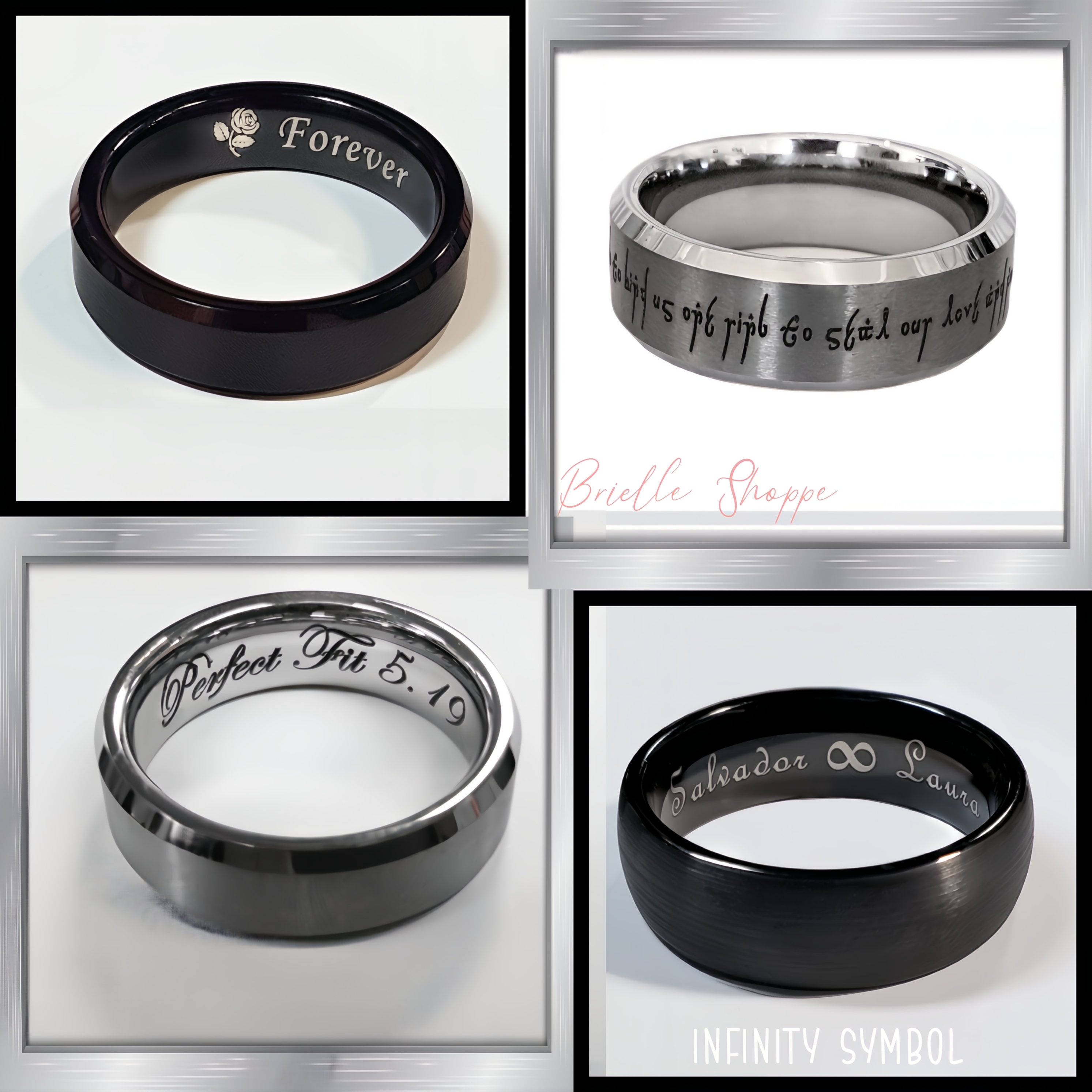 Tungsten Ring, Men's Tungsten Wedding Band, Men's Black Wedding Band, Black Tungsten Ring, Tungsten, Tungsten Band, Personalized Ring