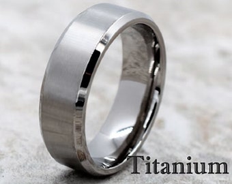 Titanium Ring, Titanium Band, Titanium Wedding Band, Men's Wedding Ring, Men's Ring, Titanium Wedding Ring, Personalized Ring, Titanium