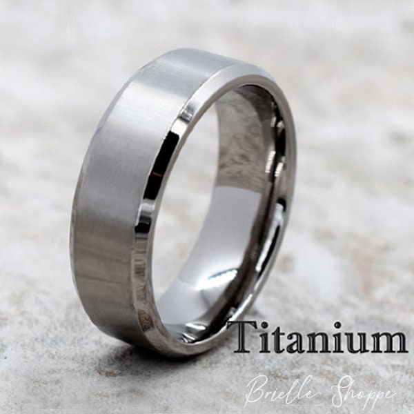 Titanium Ring, Titanium Band, Titanium Wedding Band, Men's Wedding Ring, Men's Ring, Titanium Wedding Ring, Personalized Ring, Titanium