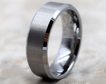 Tungsten Ring, Men's Tungsten Wedding Band, Men's Tungsten Ring, Tungsten Band, Tungsten, Men's Tungsten, Personalized Engraving, Men's Ring