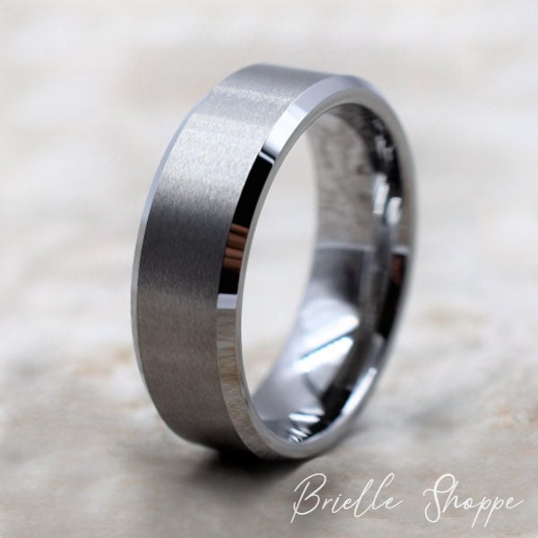 Tungsten Ring, Men's Tungsten Wedding Band, Men's Tungsten Ring, Tungsten Band, Tungsten, Men's Tungsten, Personalized Engraving, Men's Ring