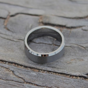 Tungsten Ring, Men's Tungsten Wedding Band, Men's Tungsten Ring, Tungsten Band, Tungsten, Men's Tungsten, Personalized Engraving, Men's Ring imagem 7
