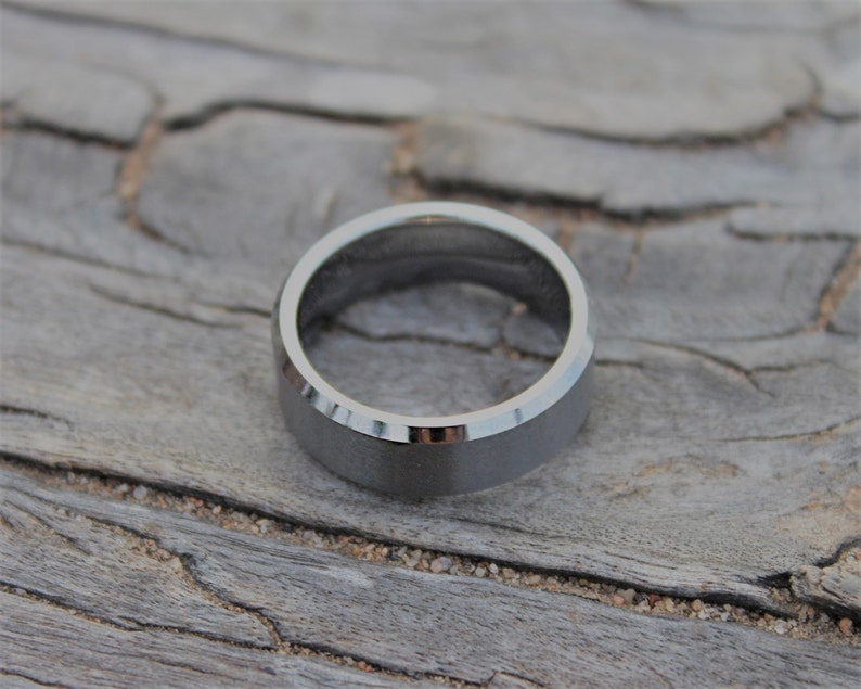Tungsten Ring, Men's Tungsten Wedding Band, Men's Tungsten Ring, Tungsten Band, Tungsten, Men's Tungsten, Personalized Engraving, Men's Ring image 7