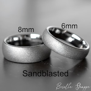 Tungsten Ring, Men&#39;s Tungsten Wedding Band, Men&#39;s Ring, Sandblasted Ring, Sandblasted Tungsten, Tungsten Band, Wedding Ring, Men&#39;s Ring,