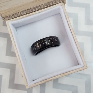 Tungsten Ring, Men's Tungsten Wedding Band, Men's Black Wedding Band, Black Tungsten Ring, Tungsten, Tungsten Band, Personalized Ring image 10