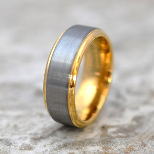 Tungsten Ring Men's Tungsten Wedding Band Tungsten - Etsy