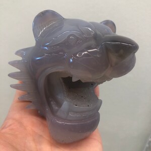 3.74&quot; Agate Geode Tiger Item 2908