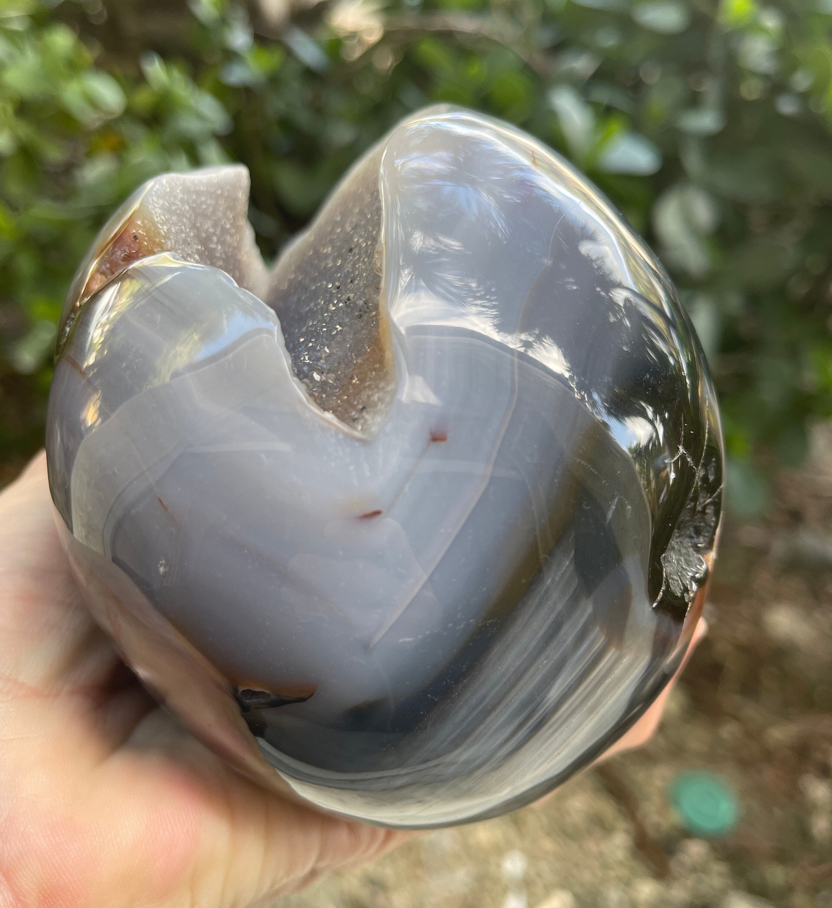 5.8 インチ アゲート ジオード ラージ スカル アイテム 3894 - Etsy 日本