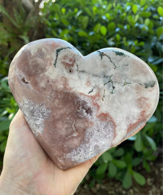 ピンクアメジストハート 商品 331CN クォーツ/ドゥルージーピンク