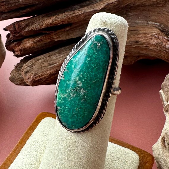 Size 5 1/4 - 5 1/2 >> Vintage Navajo sterling sil… - image 5