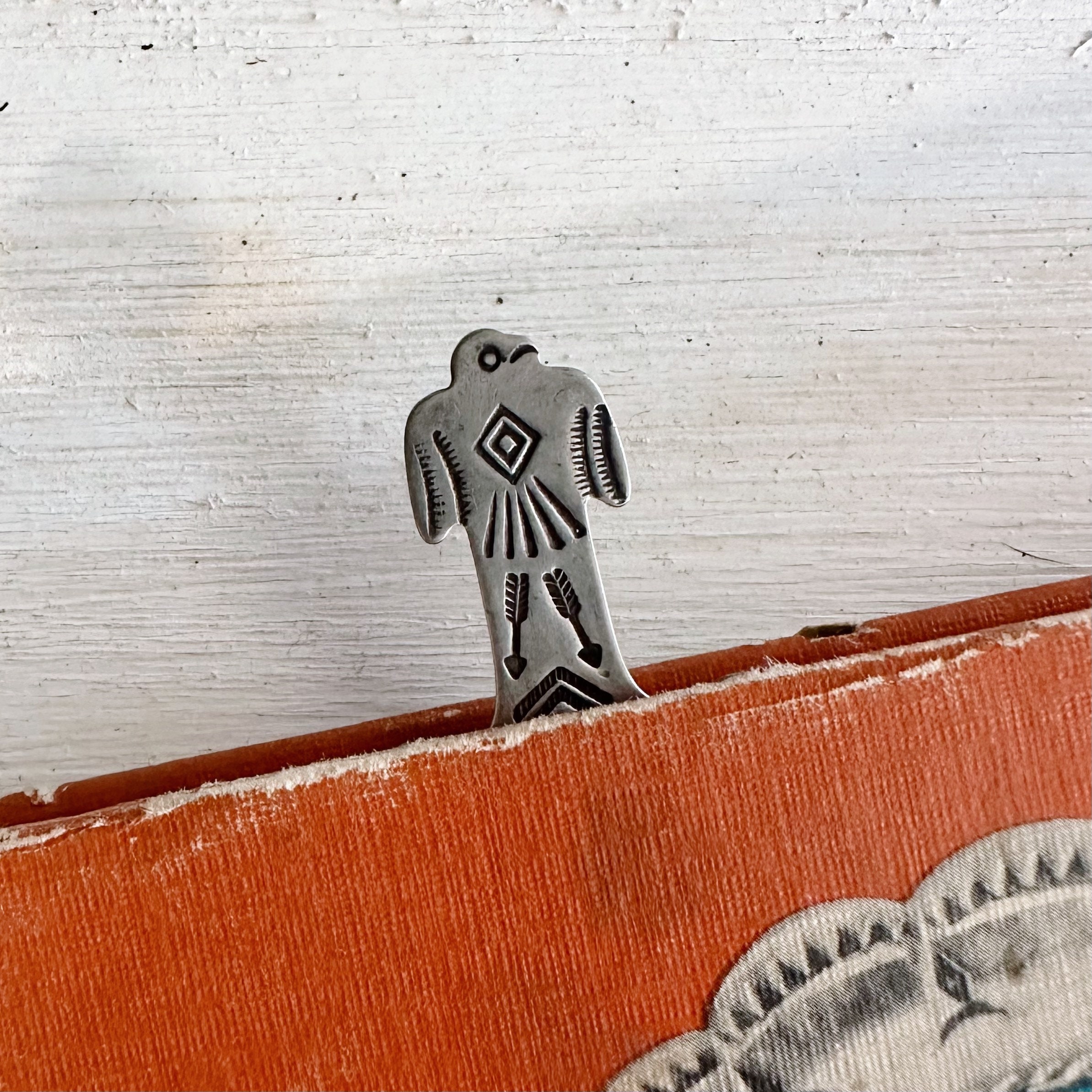 Vintage Fred Harvey Era Navajo Sterling Silver Thunderbird