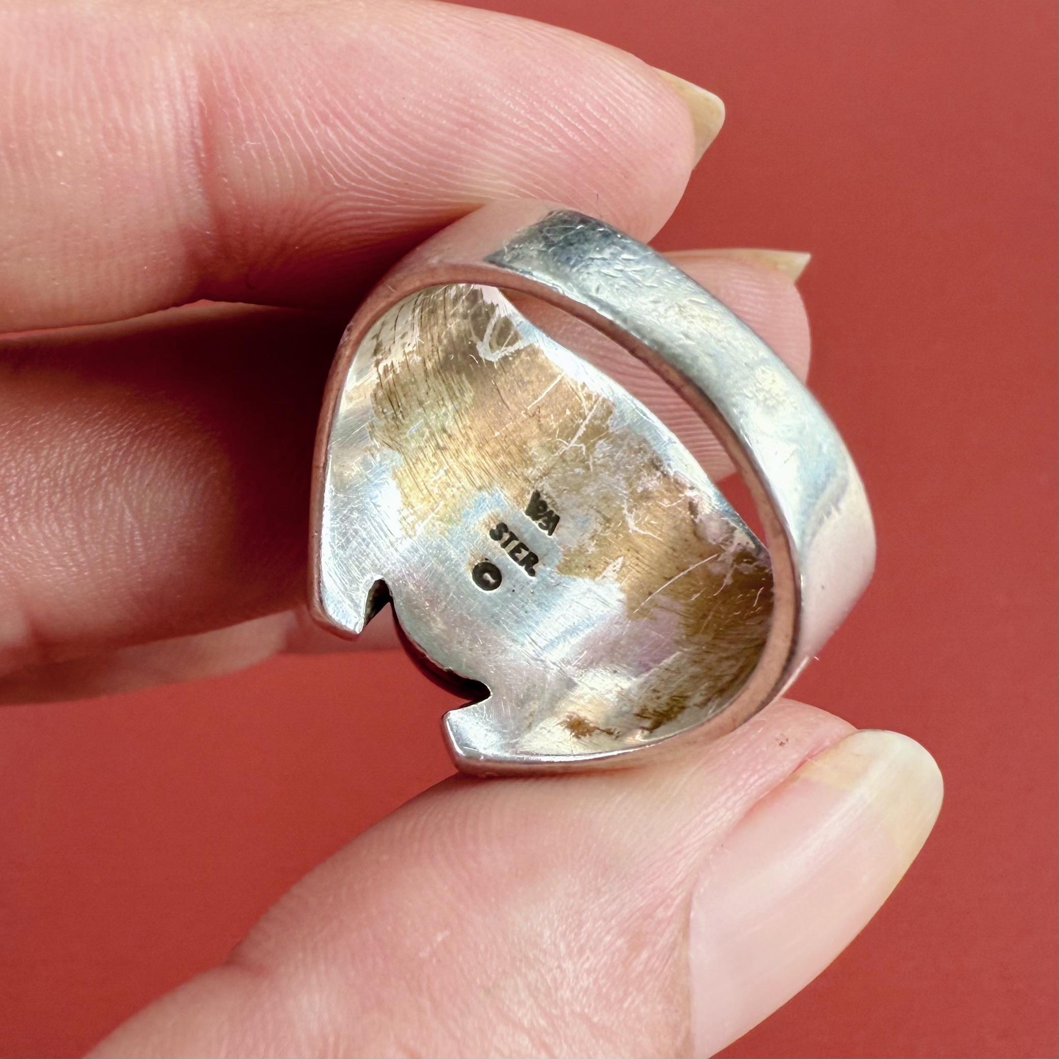 指輪・リング Vintage Fred Harvey Style Ring Fred Harvey Style Ladies Ring - Durango Silver Company